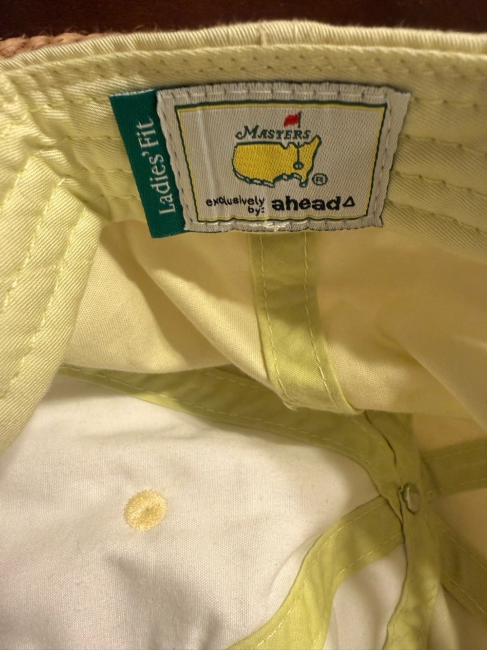 Masters Yellow Needlepoint Logo Hat - Picture 3 of 4